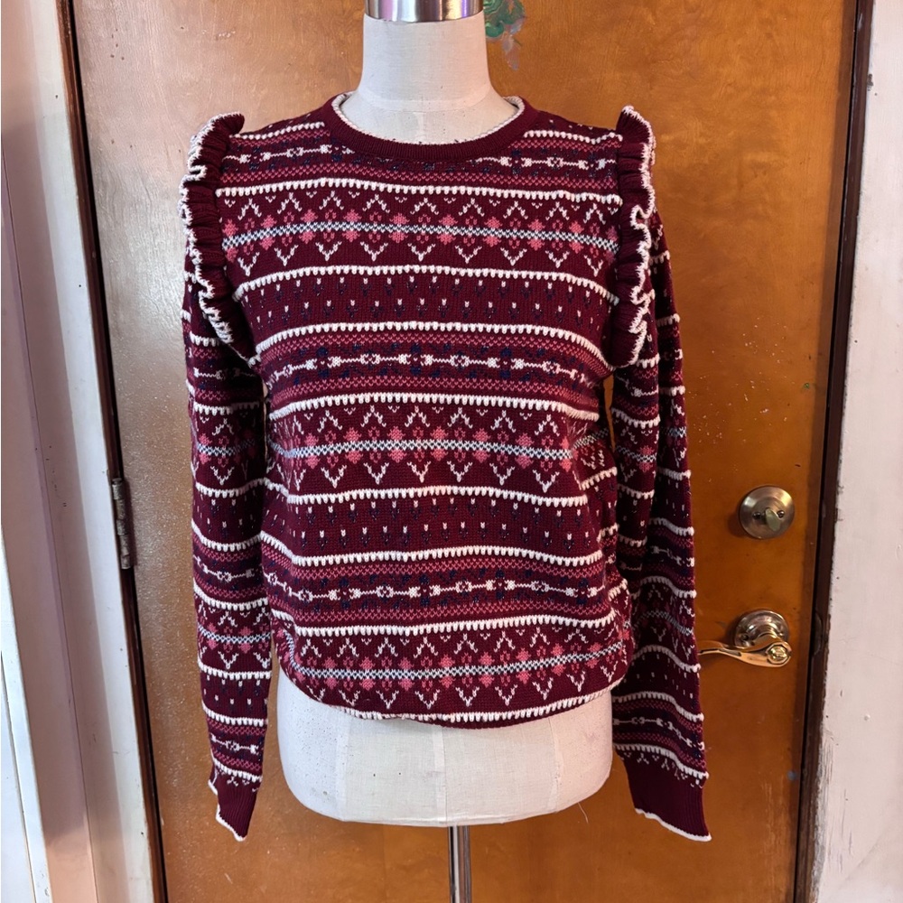 Molly Bracken fair isle sweater. Large - Picture 1 of 7